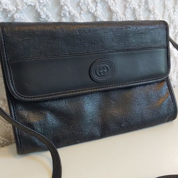 GUCCI Small Crossbody Convertible Clutch Black - Picture 7 of 14